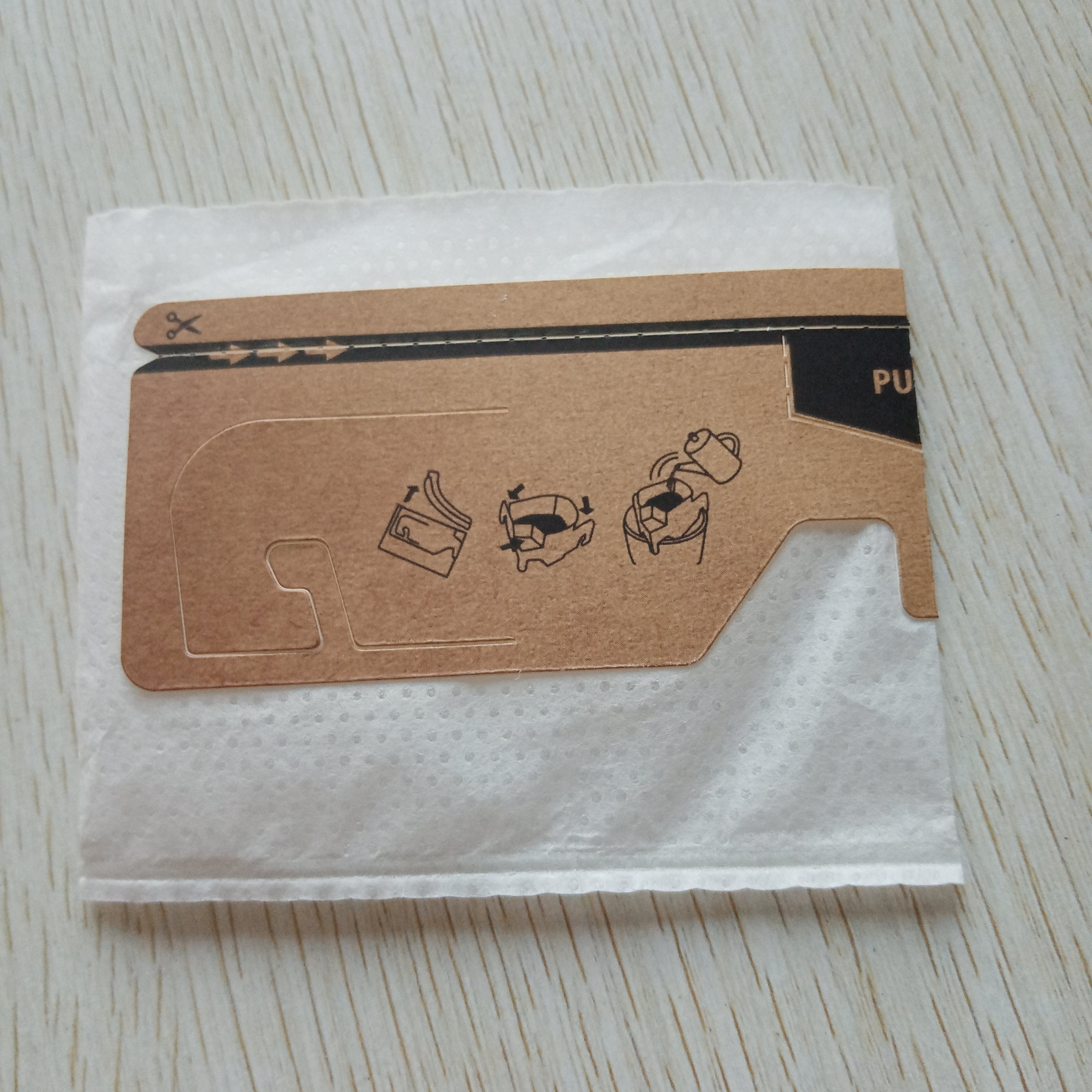 New design portable coffee filter paper bag rectangle non-woven filter hanging ear coffee drip bag coffee filter bag
