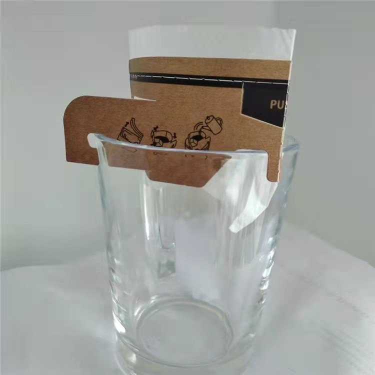 New design portable coffee filter paper bag rectangle non-woven filter hanging ear coffee drip bag coffee filter bag