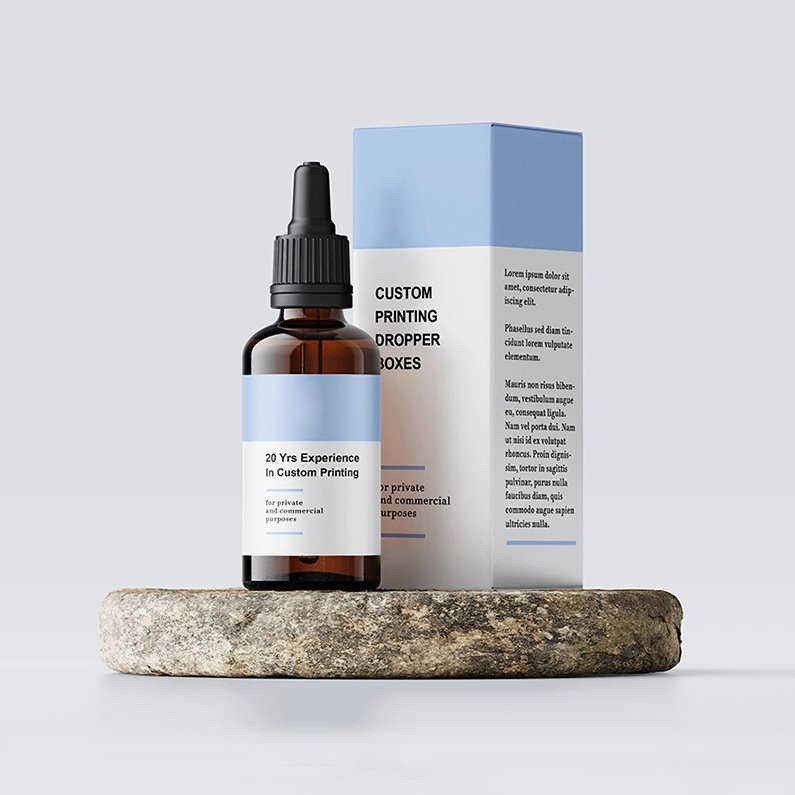 Custom Logo 30Ml 15Ml 10Ml 5Ml Skin Care Cbd Essential Oil Dropper Bottle Boxes Packaging
