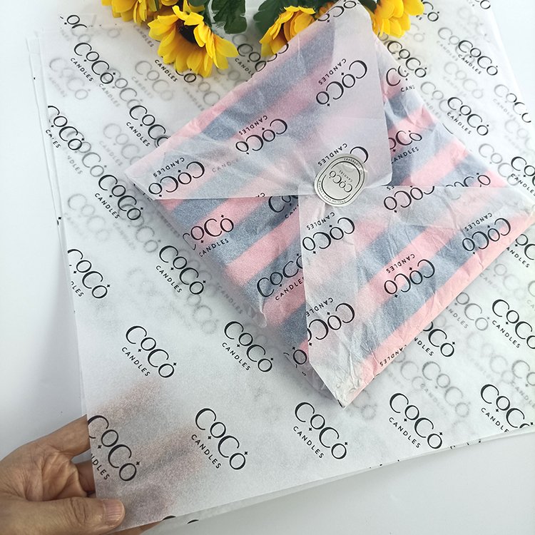 High quality custom printed wrapping paper for flowers,packaging paper tissue paper custom logo t shirt cosmetics