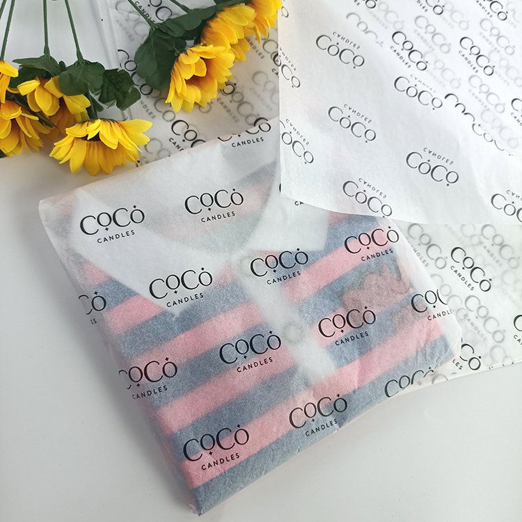 High quality custom printed wrapping paper for flowers,packaging paper tissue paper custom logo t shirt cosmetics