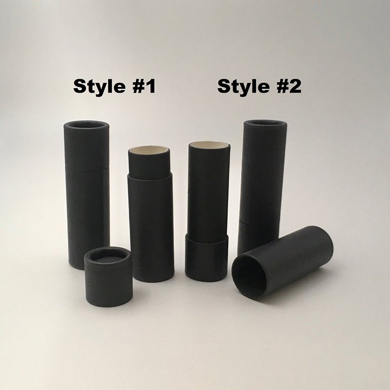 T Shirt Black Eco Friendly Kraft Paper Cardboard Tube Packaging