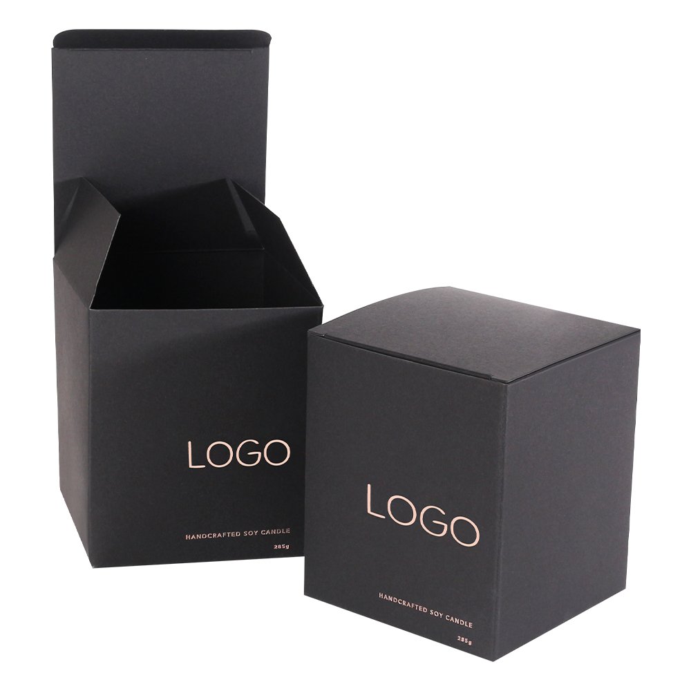 Glossy Lamination Logo Custom Craft Gift Recyclable Cardboard Paper Candle Box Packaging