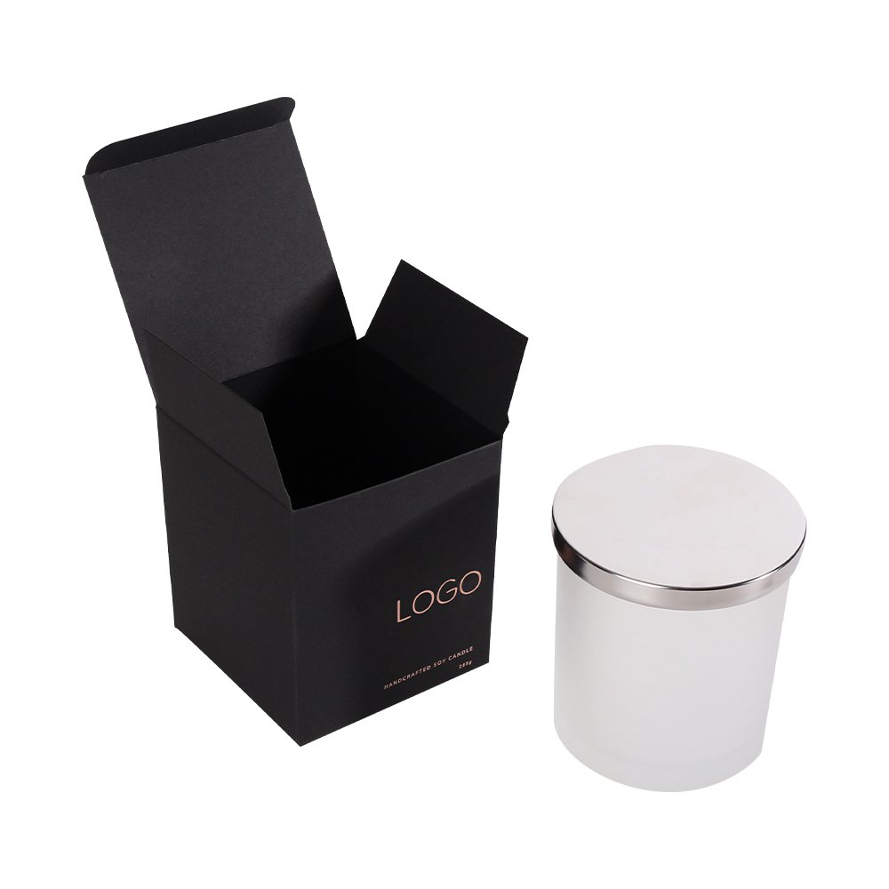 Glossy Lamination Logo Custom Craft Gift Recyclable Cardboard Paper Candle Box Packaging