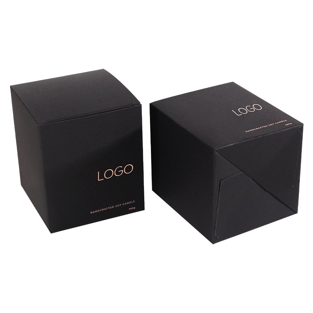 Glossy Lamination Logo Custom Craft Gift Recyclable Cardboard Paper Candle Box Packaging