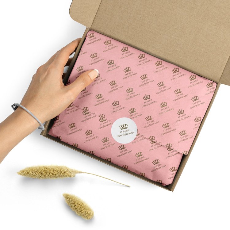 Custom tissue paper eco friendly One Side Printing Kraft Wrapping Gift Wrapping Paper
