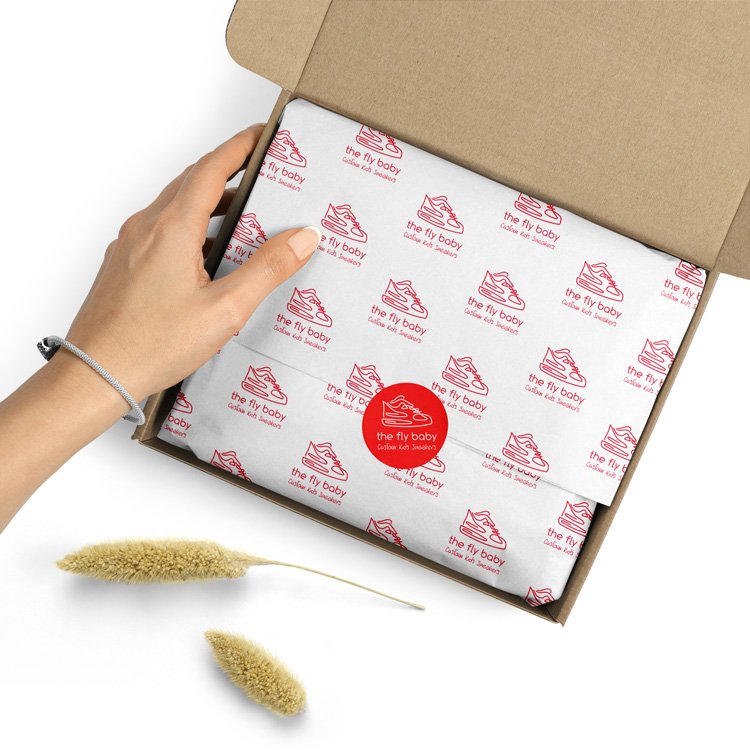 Custom tissue paper eco friendly One Side Printing Kraft Wrapping Gift Wrapping Paper