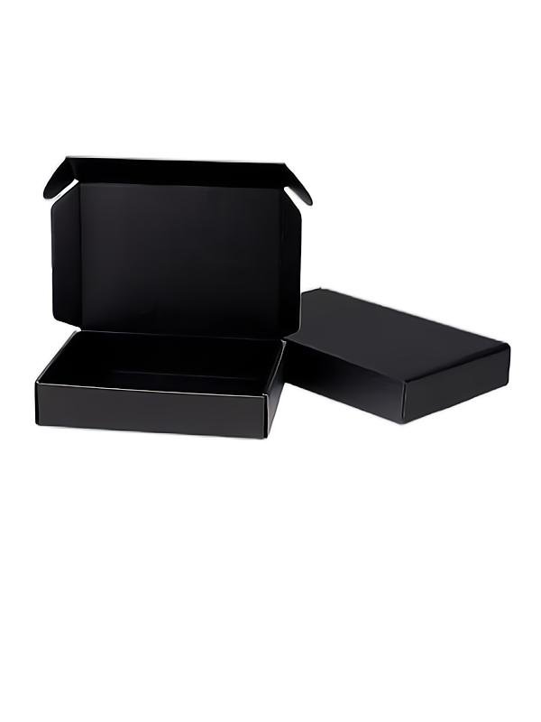Black Corrugated Paper Packaging Box Wholesale Custom Printed Size Logo Shipping Mailer Paper Boxes