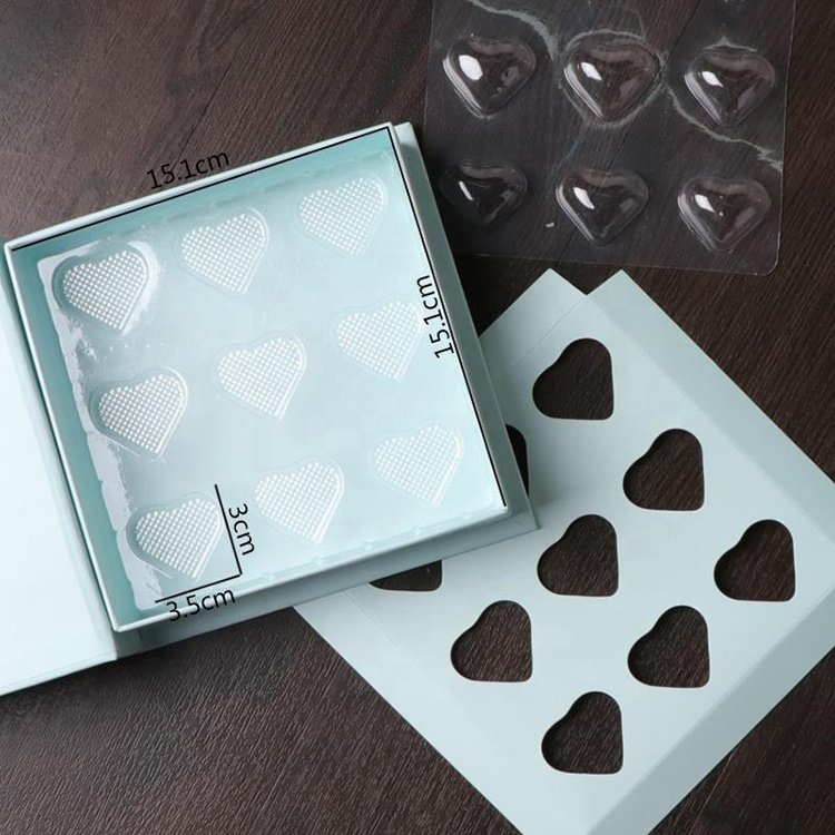 Food Packaging Truffles Gift Window Chocolate Box With Paper Divider