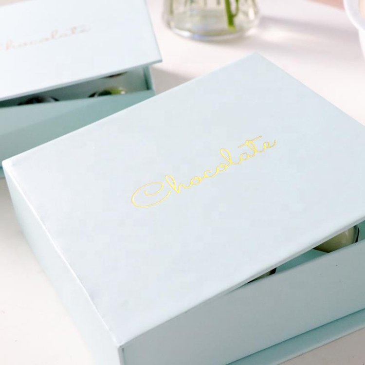 Food Packaging Truffles Gift Window Chocolate Box With Paper Divider