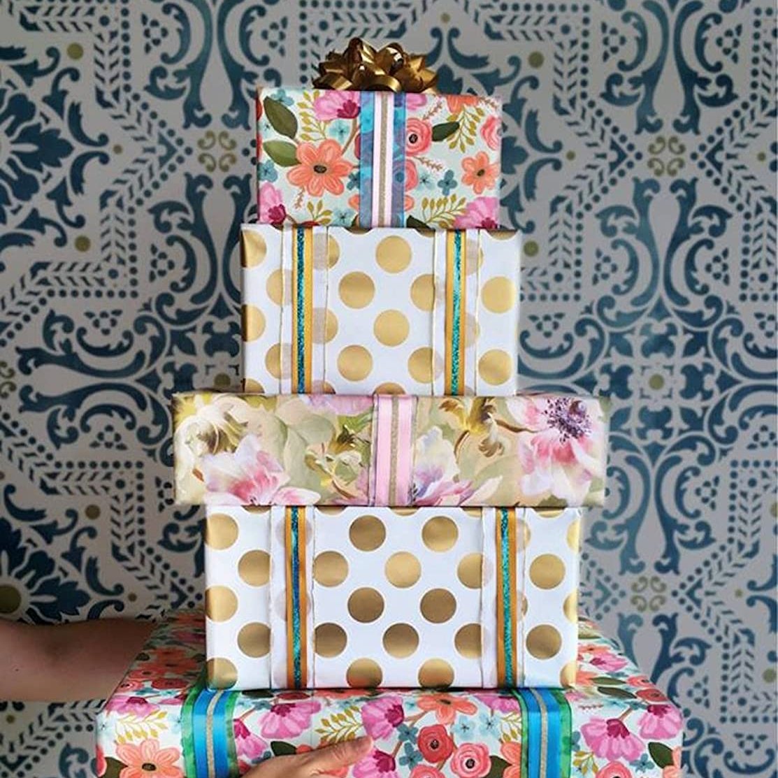 Factory Direct Sale Floral Wrapping Tissue Paper Specialty Paper Gift Wrapping Paper