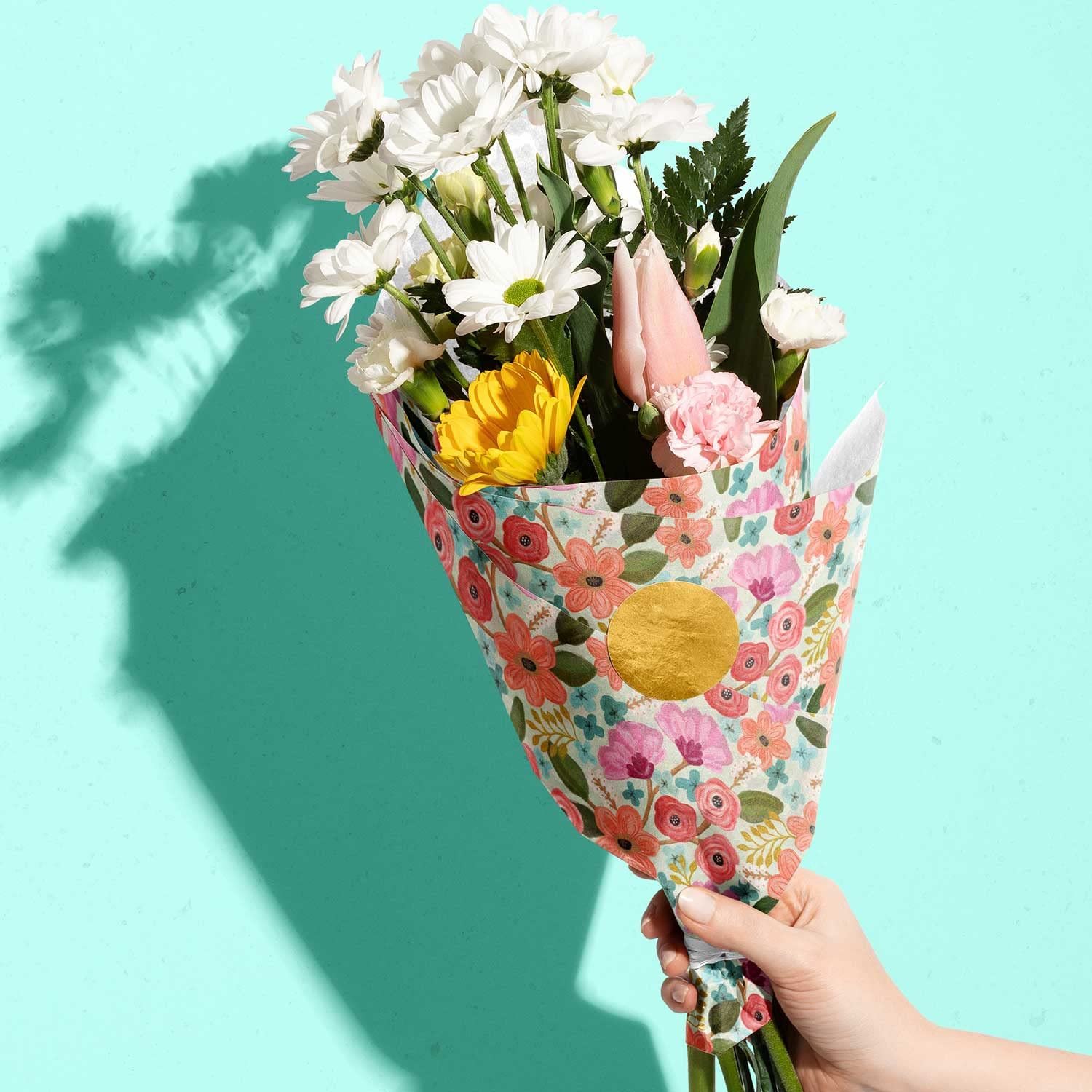 Factory Direct Sale Floral Wrapping Tissue Paper Specialty Paper Gift Wrapping Paper