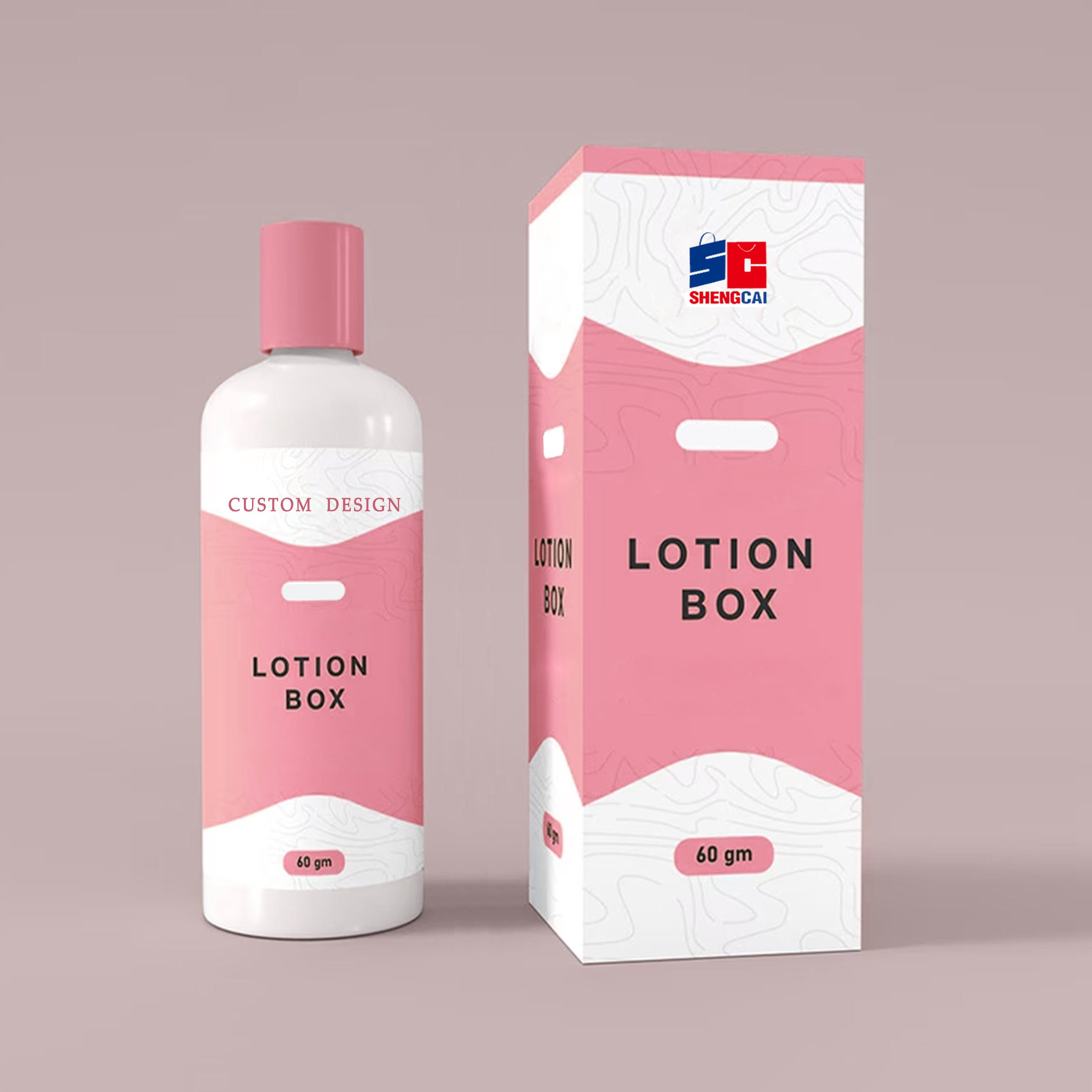 Coated paper packaging box skin care beauty products pack cosmetic serum perfume small box packaging custom