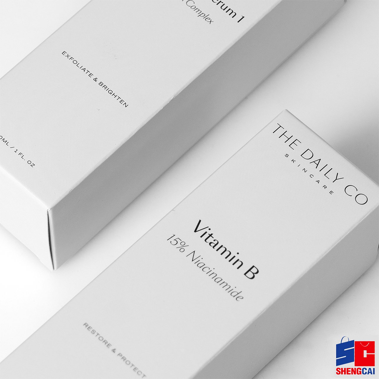 Coated paper packaging box skin care beauty products pack cosmetic serum perfume small box packaging custom