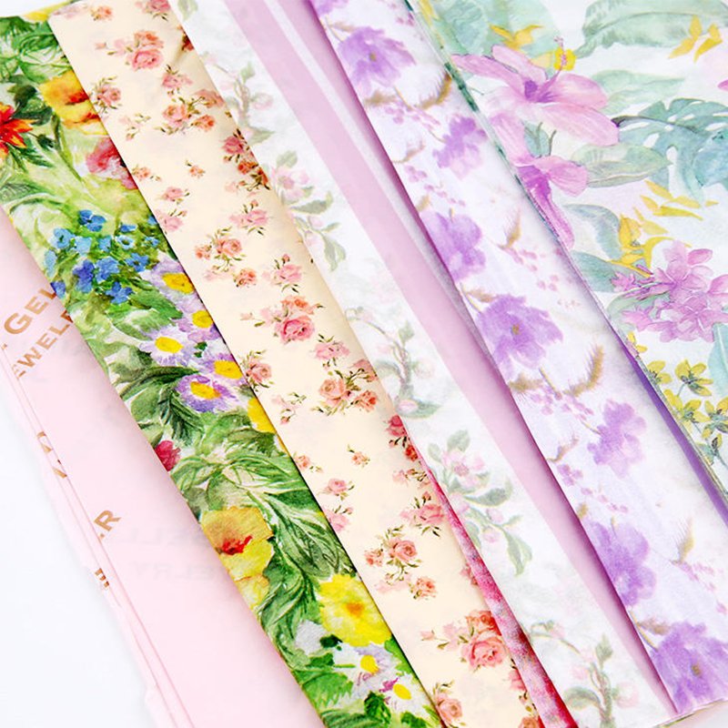 Gift packing wrapping paper for packaging floral custom bouquet wrapping tissue paper Flowers wrapping paper