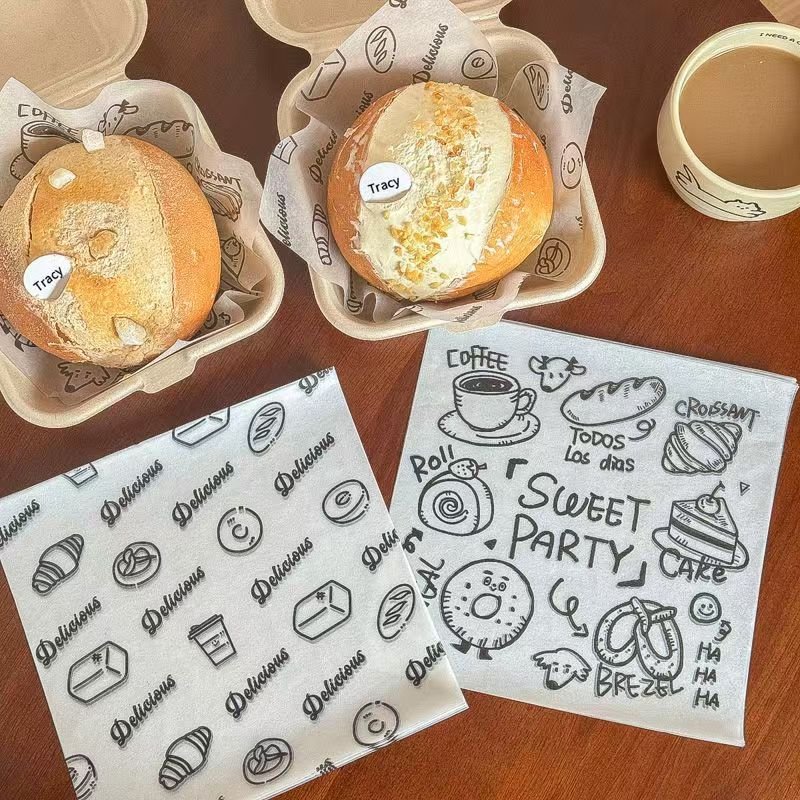 Hot Selling Cheap Price Hamburger Sandwich Pizza Wrapping Paper Custom Logo Printing Oil Proof Food Grade Wrapping Paper