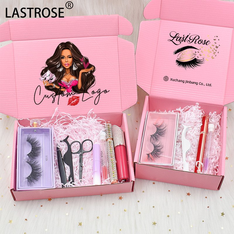 Hot selling gift box wholesale mailing box for fluffy mink eyelash luxury lash packaging box vendor