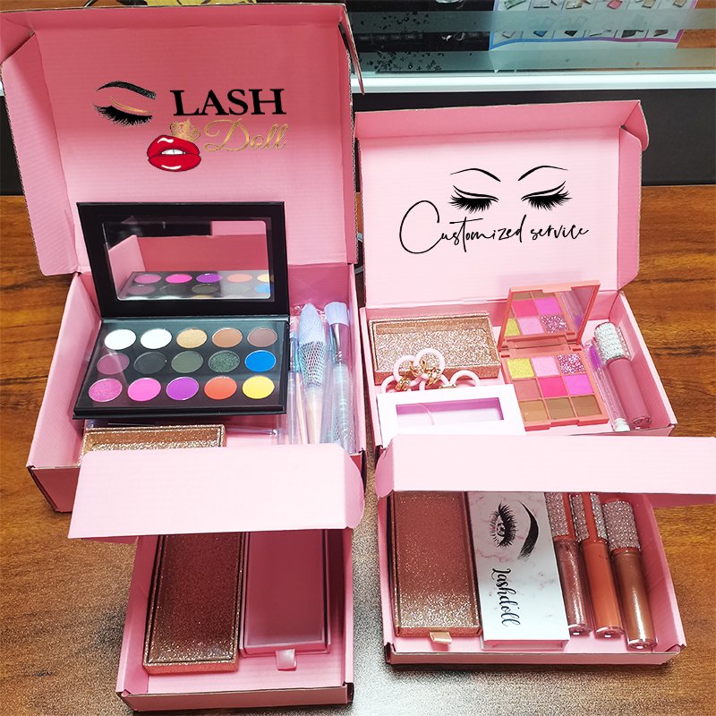 Hot selling gift box wholesale mailing box for fluffy mink eyelash luxury lash packaging box vendor