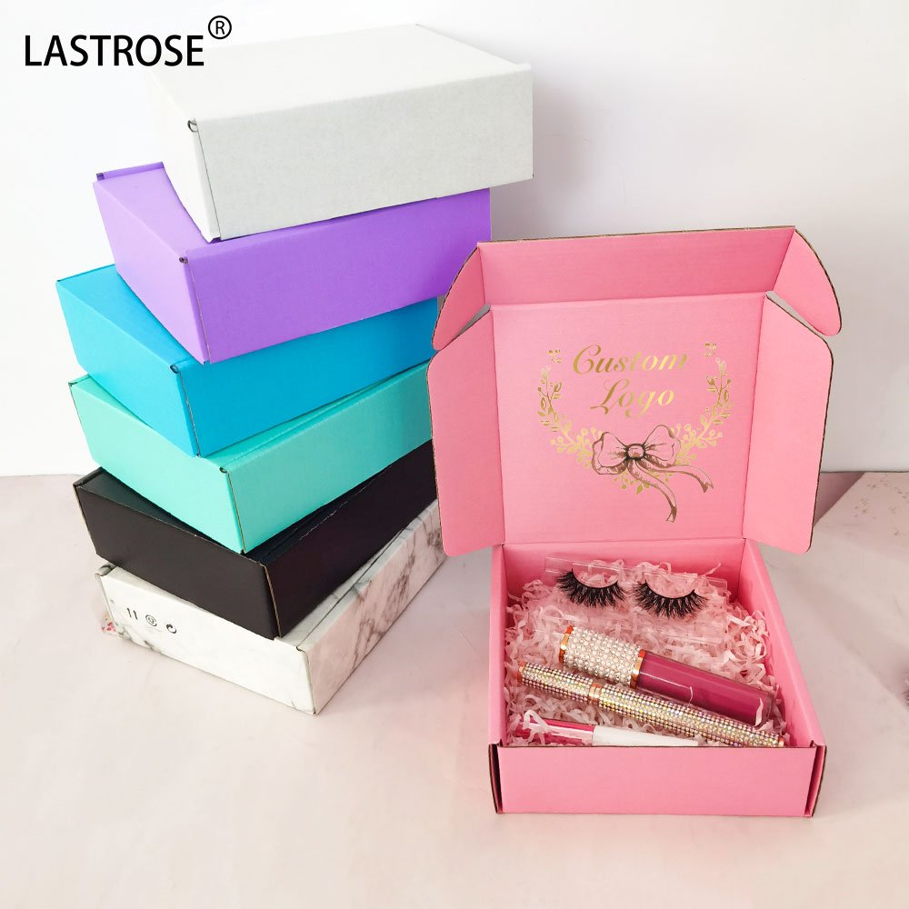 Hot selling gift box wholesale mailing box for fluffy mink eyelash luxury lash packaging box vendor