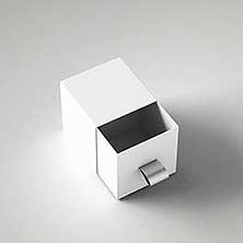 Custom Logo Luxury Sliding Cover Rigid Cardboard Paper Packaging Gift Small Drawer Box With Ribbon For Jewelry Candle Cosmetics