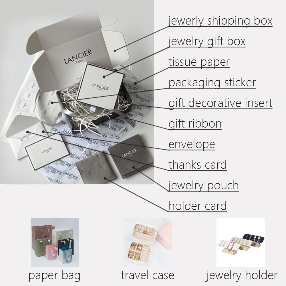 OEM Hot Sale Paper Jewelry Box Small Wedding Favor Gift Box Bracelet Earring Ring Pendant Jewelry Packaging Paper Box