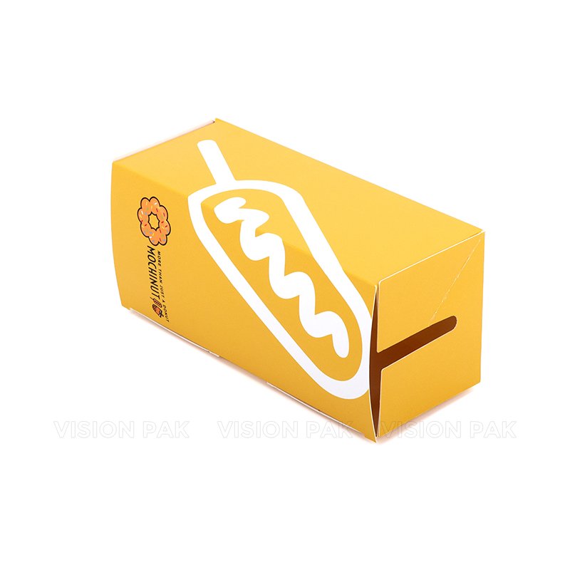 VISIONPAK Mochi Donut MOCHINUT Corn Dog Boxes Korean Hot Dog Box Packaging