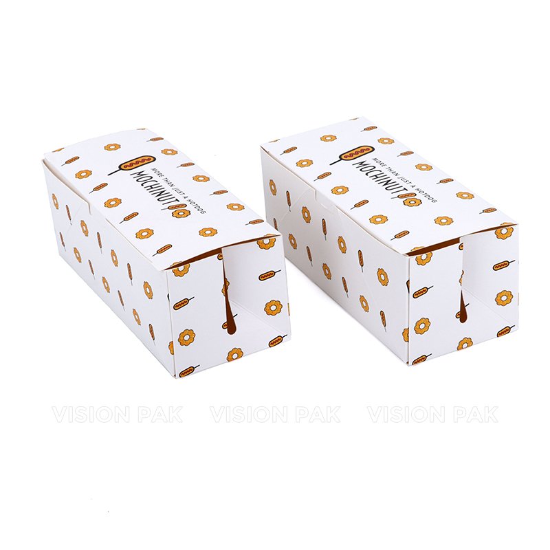 VISIONPAK Mochi Donut MOCHINUT Corn Dog Boxes Korean Hot Dog Box Packaging