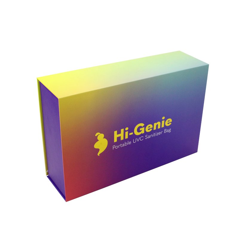 Bespoke Rigid Colorful Purple Gift Box With Magnetic Lid/ Envelope Paper Card