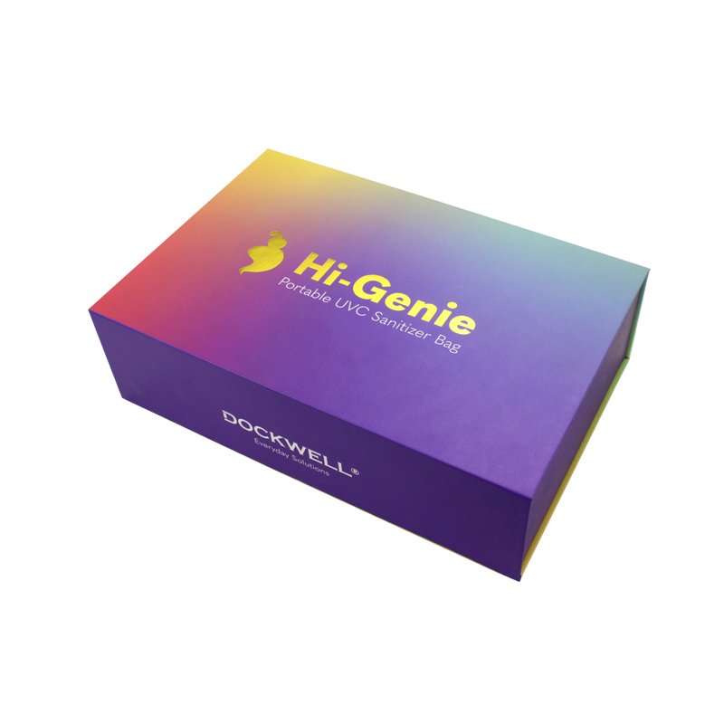 Bespoke Rigid Colorful Purple Gift Box With Magnetic Lid/ Envelope Paper Card