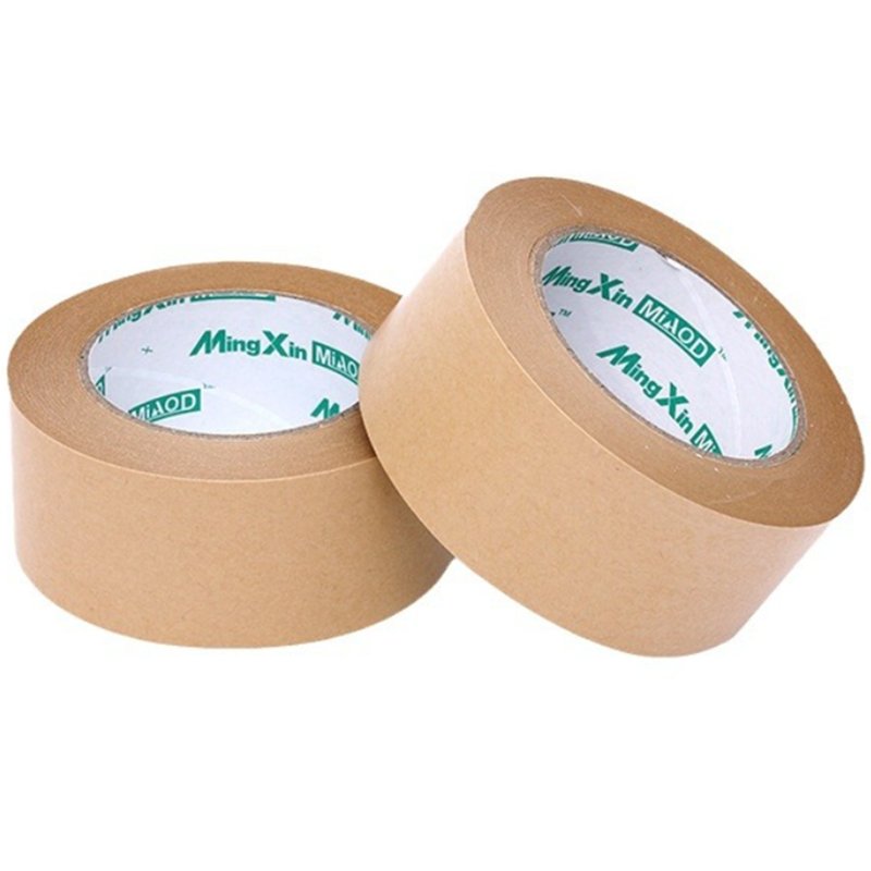 Waterproof self adhesive kraft paper tape kraft paper packaging logo kraft paper tape