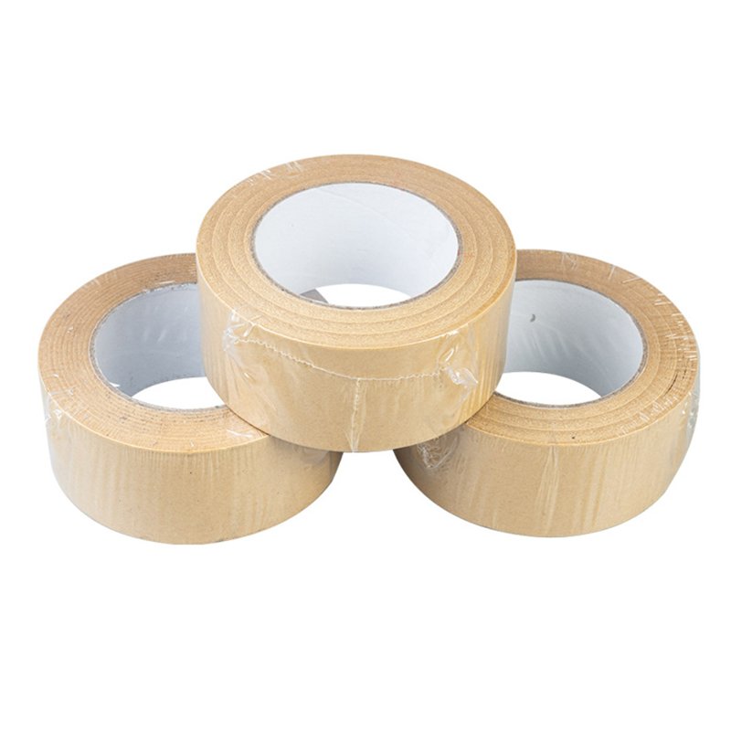 Waterproof self adhesive kraft paper tape kraft paper packaging logo kraft paper tape