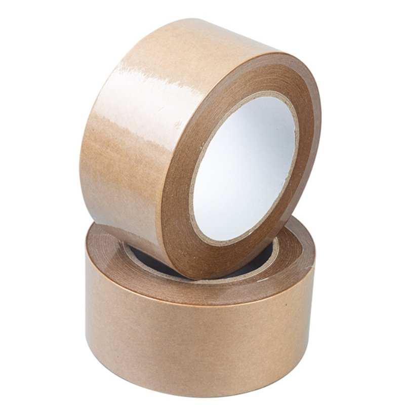 Waterproof self adhesive kraft paper tape kraft paper packaging logo kraft paper tape