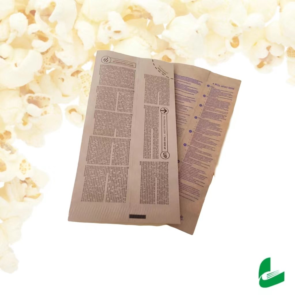 Biodegradable Wax Material Paper French Fries Sandwich Burger Fast Food Paper Packaging Microwave Popcorn Bag