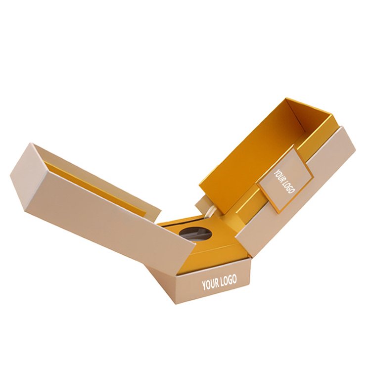 TOP High-end double-door perfume box type perfume bottle box can be customized size and logo color High-end paper gift box