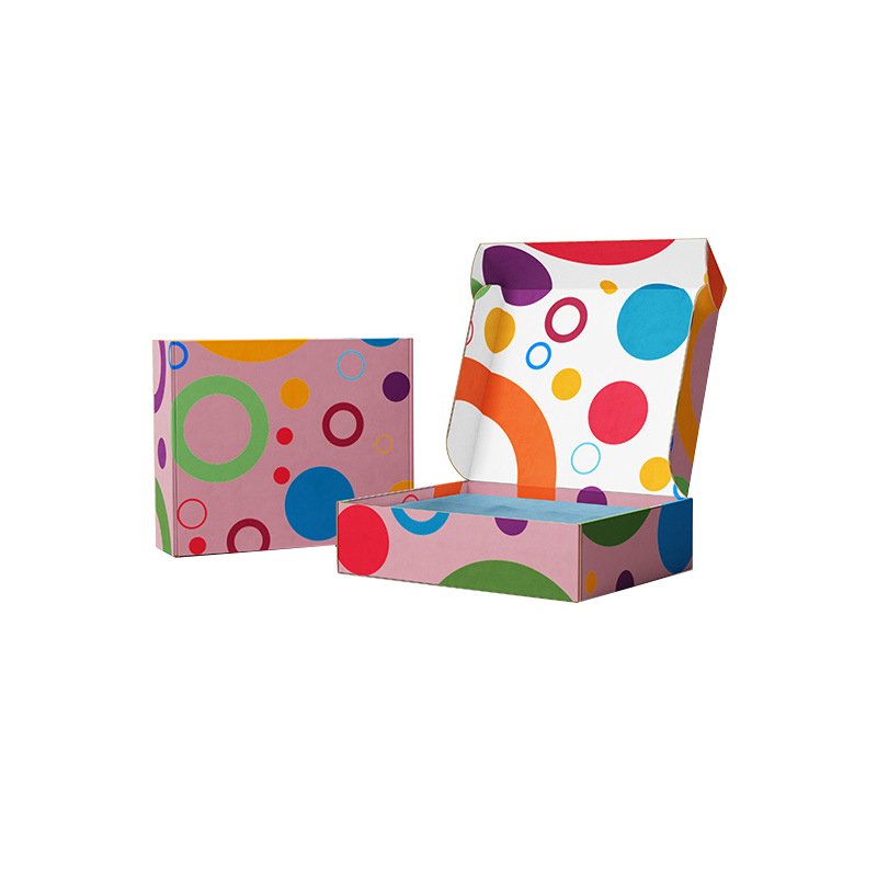 Low MOQ custom Logo Mailer Paper Packing Boxes Wholesale Kraft 3 layers Corrugated Clothing shoes Collapsible Shipping BOX