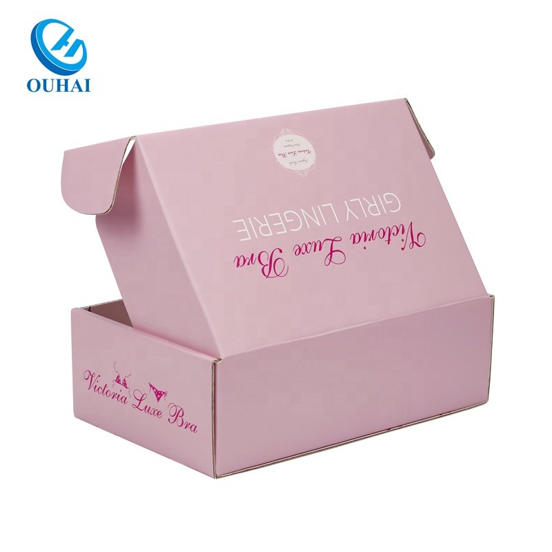 Wholesale custom printing of unique corrugated shipping boxes custom logo underwear cardboard mail box packaging boxes