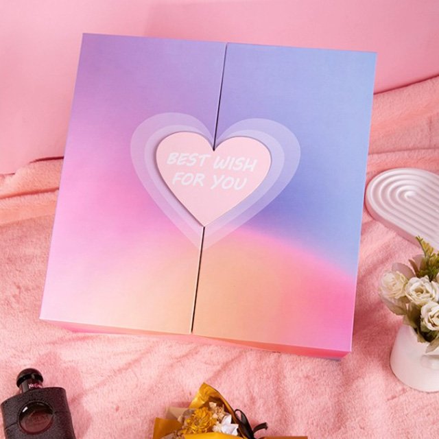 Hot exquisite custom design gift box Luxury double door magnetic gift box