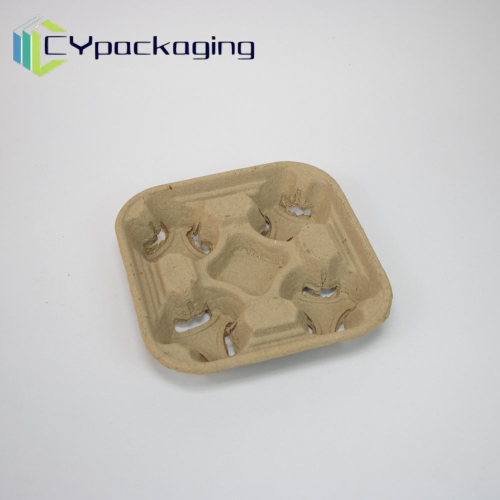 Recycled Paper Pulp Tray Biodegradable and New material Pulp Mold Product Inner Packaging Paper Pulp Box