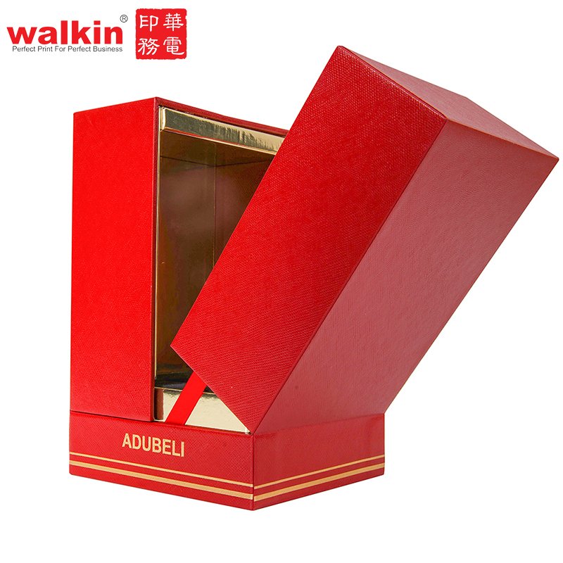 WALKIN Wholesale Custom Logo Luxury Folding Closure Paper Cardboard Packaging Set Wine Magnetic gift box