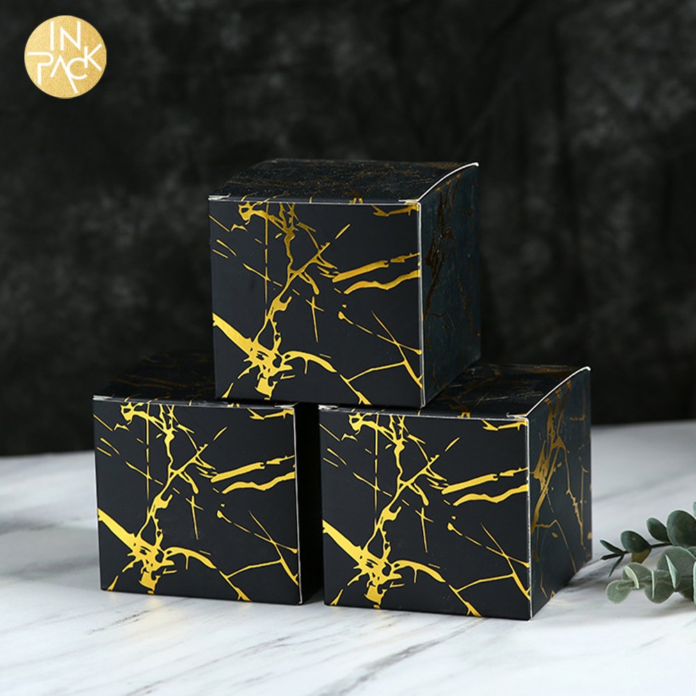 IN PACK Custom Wholesale Eco Friendly Small Square Gift Candle Packaging Paper Box With Your Logo Candles Box