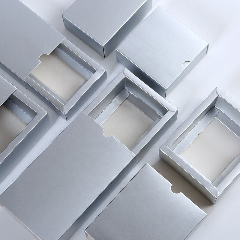 Storage Carton Kraft Paper Drawer Box Sliding Gift Box Custom Printing Tea Perfume Soap Cardboard Packaging Bridesmaid Gift Box