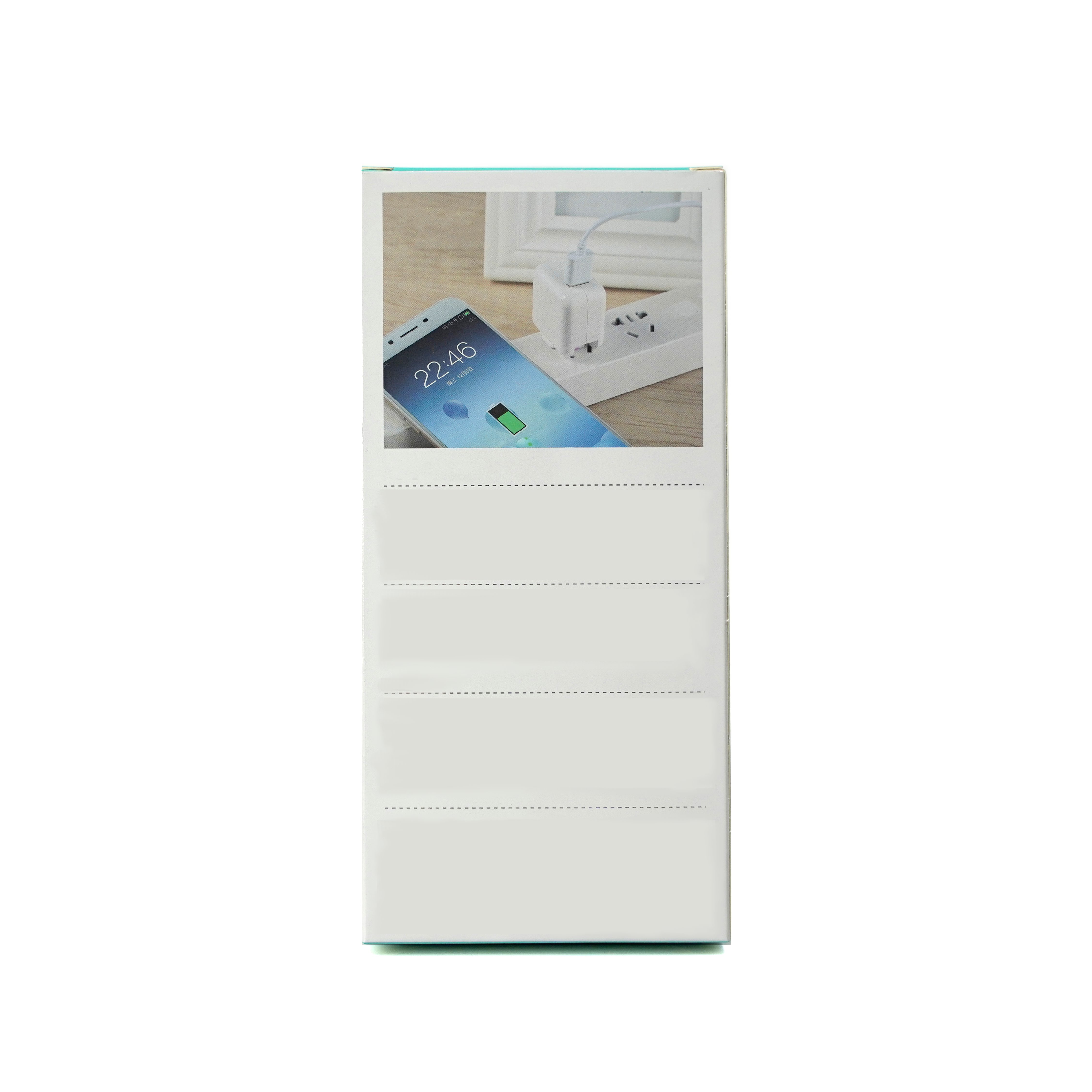 Custom logo printed foldable box with tray cable electronic product charger packaging usb data line paper box