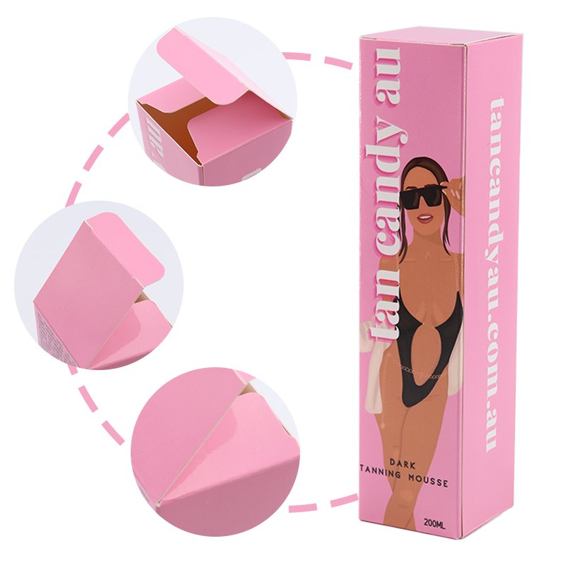 Eco Friendly Custom Logo Packaging Folding Boxes Kraft Paper Carton paper Box
