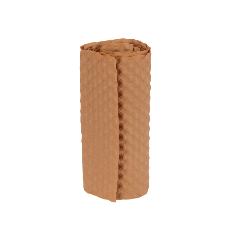 Kraft Paper Rolls Protective Bubble Cushioning Wrapping Paper Pressure-Sensitive for Goods Packaging Factory Pack