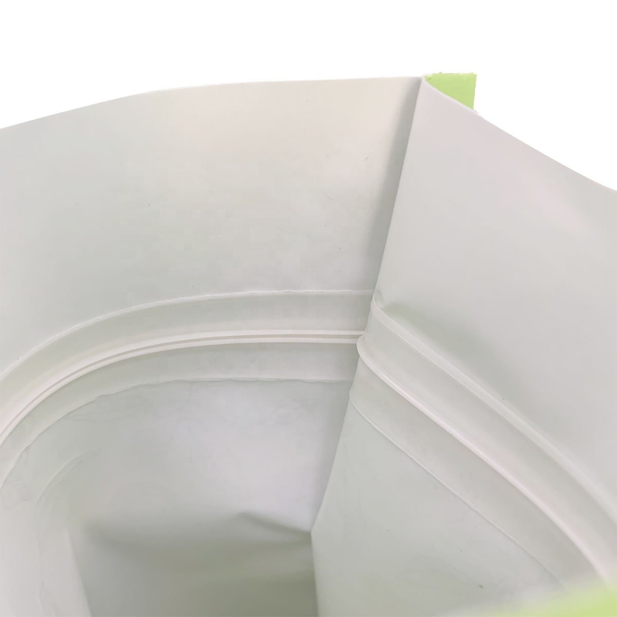 Smell Proof Doypack Compostable White Paper Zip Lock Bag Food Packaging Mylar Pouch For Herb