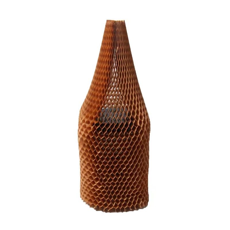 Manufacturer's Environmentally Friendly Kraft Paper Sleeve Safe Protector for Honeycomb Bottles Usage for Packing
