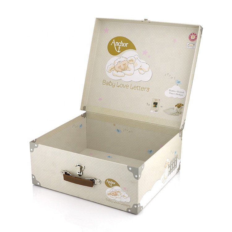 High-End Decorative Wholesale Customized Cardboard Paper Suitcase Packaging Gift Box