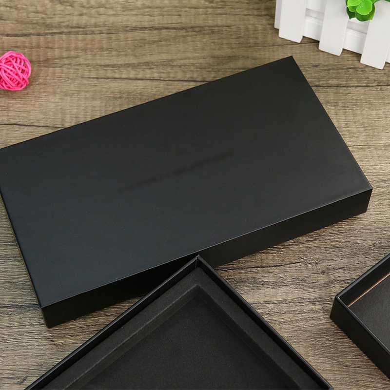 Eco Friendly Custom Design Luxury Cellphone Cardboard Packaging Black Paper Package Mobile Phone Storage Box