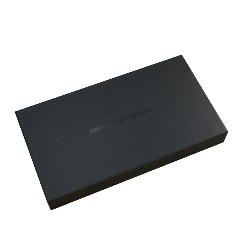 Eco Friendly Custom Design Luxury Cellphone Cardboard Packaging Black Paper Package Mobile Phone Storage Box