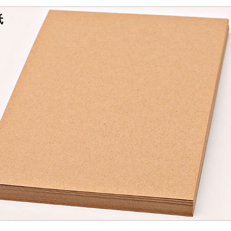 230g thick hard kraft card 8 open 4K dossier voucher book painting printing kraft paper